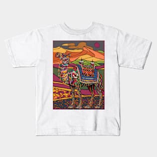 Rajasthani decorated camel art Kids T-Shirt